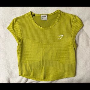 Gymshark Apex Crop Top - Lime 

worn a few times